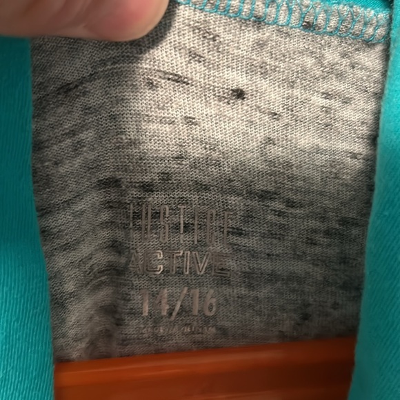 👧Girls 14/16 Long Sleeve Active Shirt, Hoody. Justice. - Picture 5 of 6